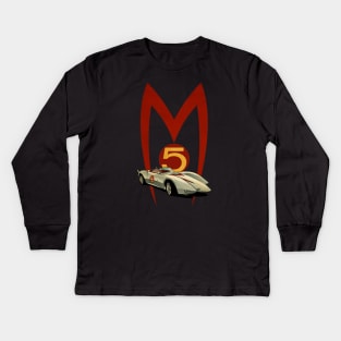 VINTAGE SPEED RACER MACH 5 copy Kids Long Sleeve T-Shirt